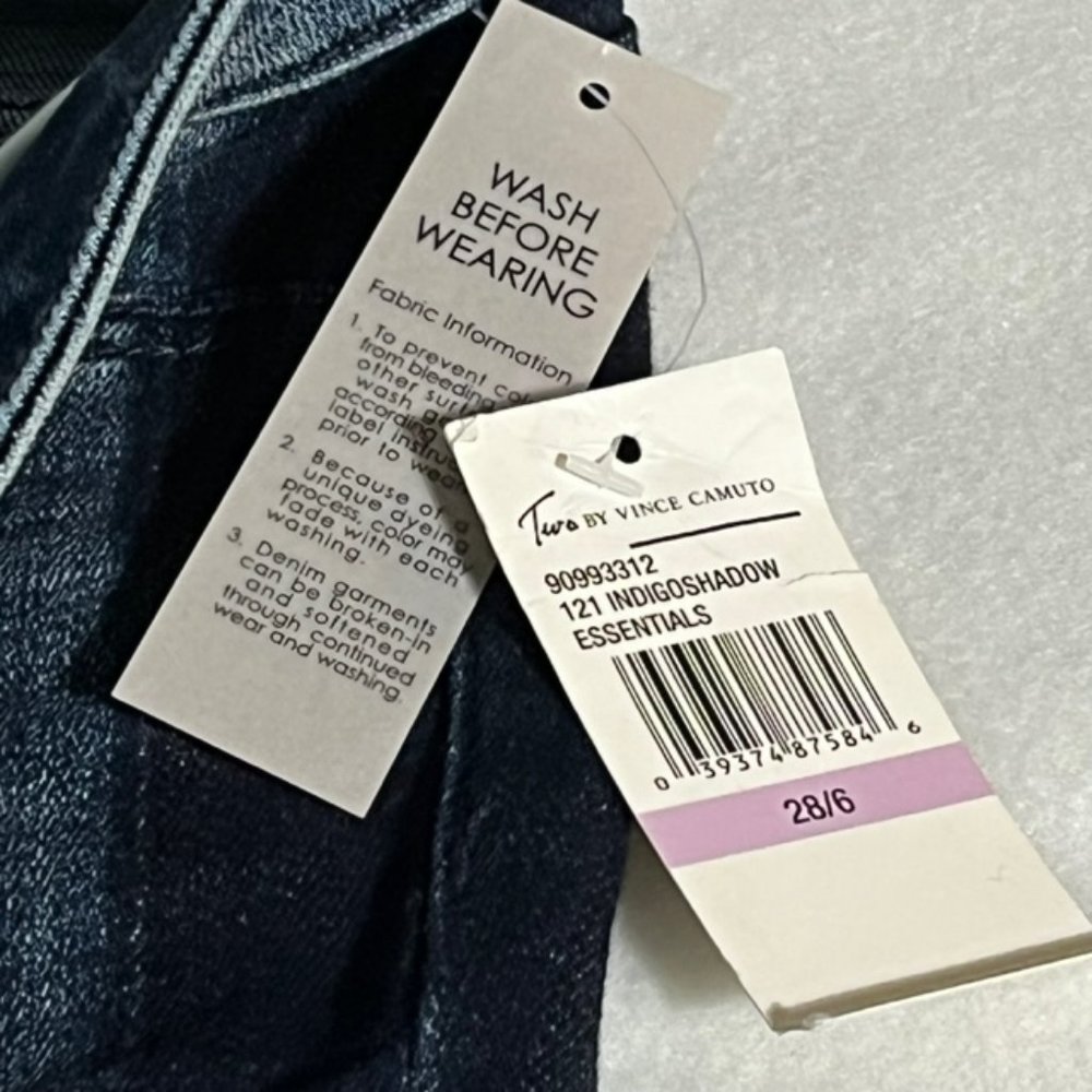 TWO BY VINCE CAMUTO Skinny Jeans Size 28/6 NWT - Picture 10 of 14